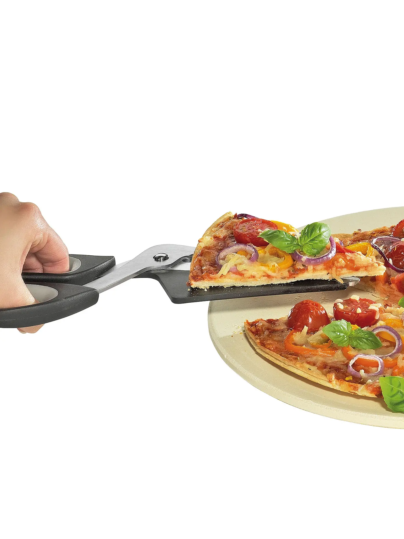 KÜCHENPROFI | Pizzaschere 27cm Edelstahl / Schwarz | 